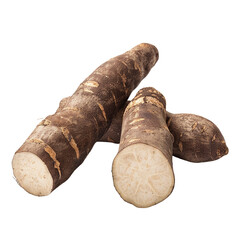 Yams, transparent background, isolated image, generative AI