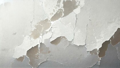 Illustration of White Concrete Wall Texture with part of the paint peeling off.
 - obrazy, fototapety, plakaty