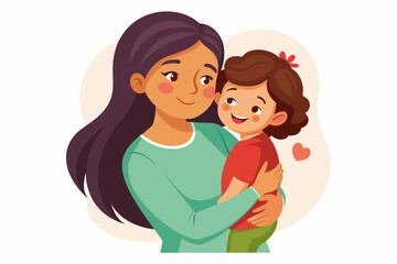 Mother's day vector arts illustration 