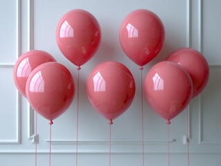 Pink balloons 