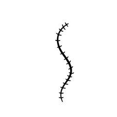 Simbol vektor logo ikon bekas luka