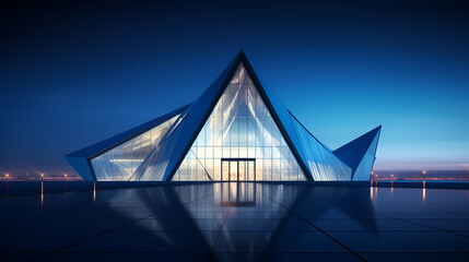 Modern polygonal building exterior design