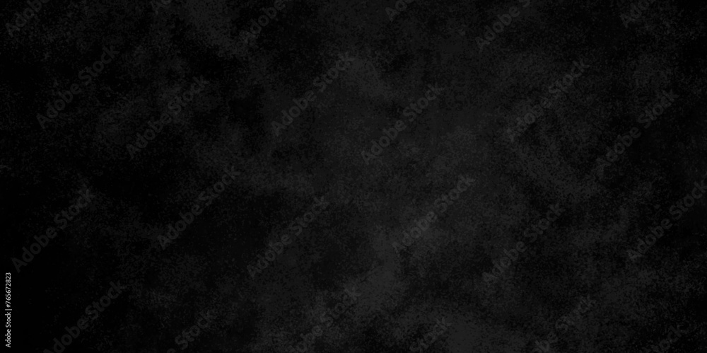 Poster Modern Abstract dark black background with grunge texture. dark old wall concrete. concrete textured wall. plaster black .vintage blank wallpaper. Black marble natural pattern. Abstract cement texture