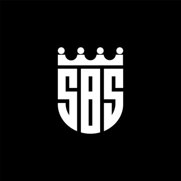 SBS letter logo design in illustration. Vector logo, calligraphy designs for logo, Poster, Invitation, etc.