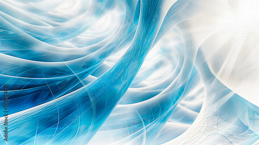 Poster sleek digital wave abstraction, representing the seamless flow and elegant design of advanced techno