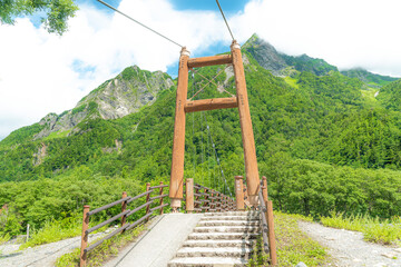 上高地の吊り橋