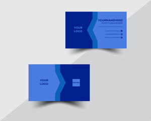 Modern business card template .Flat design vector abstract creative. Creative and clean corporate business card. Vector illustration Double-sided creative business card vector design template.Business