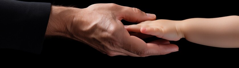 The gentle grip of a childs hand on an adults finger, a plea for guidance, safety, and reassurance in a turbulent world