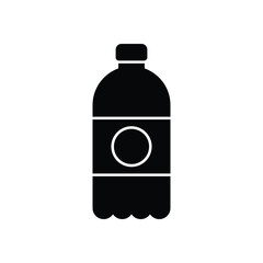 Black Solid Mineral Water vector icon