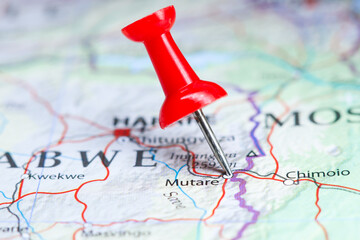 Mutare , Zimbabwe pin on map