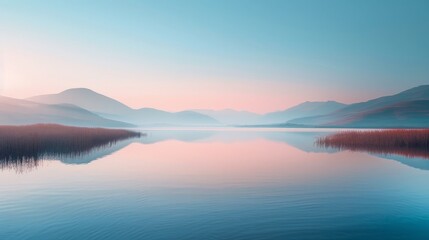 Fototapeta premium Minimalist landscape photography, capturing nature
