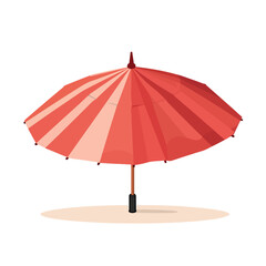 parasol icon image flat vector illustration isolate