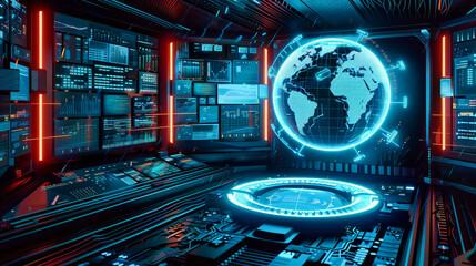 The digital globe, a representation of global networking and the seamless flow of information across the digital landscape of our planet