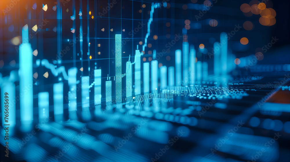 Poster the dynamics of financial growth: analyzing the pulse of the stock market through digital technology