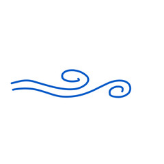 Doodle wind moving line