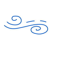 Doodle wind moving line