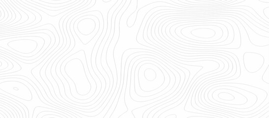 Abstract topography wavy line map background. vector illustration. topography map on land vector terrain Illustration. Black on white contours vector topography stylized height of the lines.	