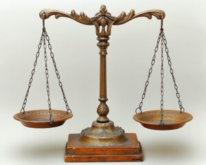Justice, balance and fairness, the scales weighing moral choices