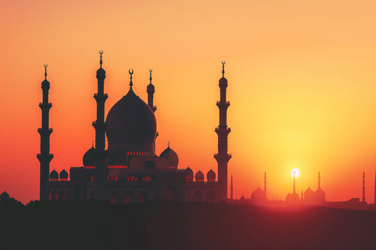 photo of mosque icon image illustration vector design religon islam