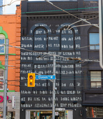 Fototapeta premium exterior building facade of OD Toronto located at 273 Queen Street West