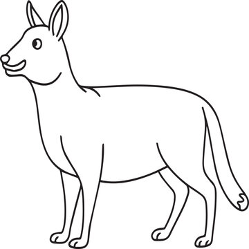 Domestic animals coloring pages. Domestic animals outline vector