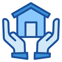 Estate Planning Blue Icon
