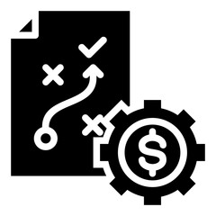 Financial Planning Glyph Icon