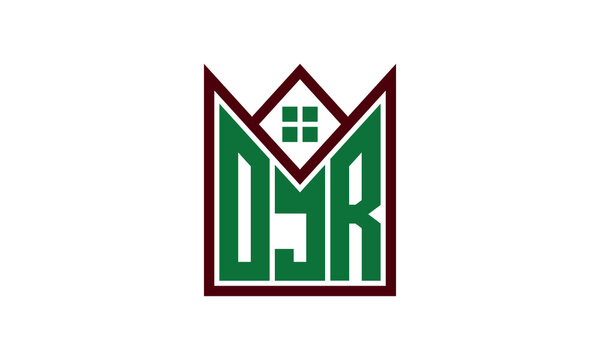 OJR initial letter builders real estate logo design vector. construction, housing, home marker, property, building, apartment, flat, compartment, business, corporate, house rent, rental, commercial