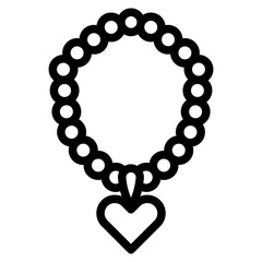 Necklace jewelry icon