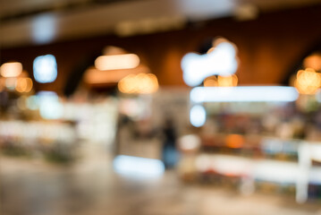 Bokeh of the shopping center