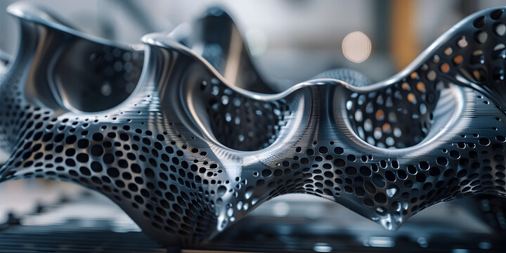 Closeup Of 3d Printed Powder Object In Black Abstract Design Background, Number 11 and 1 3D Render With Carbon Nanotube Material Cutting Edge and Strong Creative Design.


