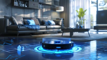 Modern automatic robot vacuum cleaner