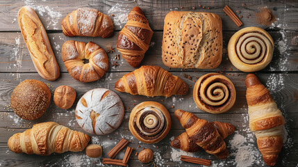 Assortment of Bread and Pastries