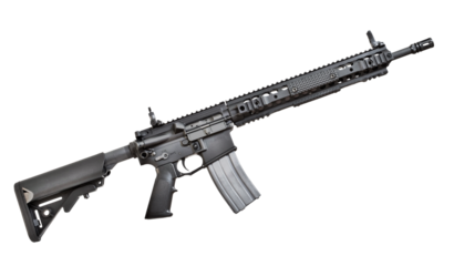 Assault rifle with high capacity magazine