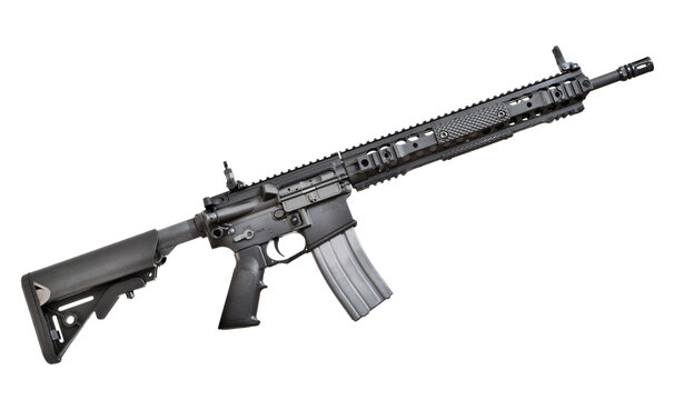 Assault rifle with high capacity magazine