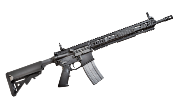 Assault rifle with high capacity magazine