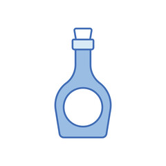 Blue Line Rum vector icon