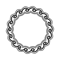 Circle Border Ligature