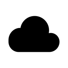 cloud computing icon on white