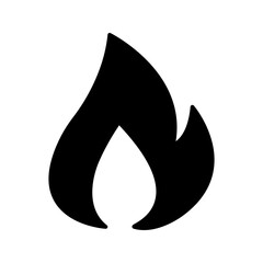 Fire sign. Fire flame icon isolated on white background. Vector illustration