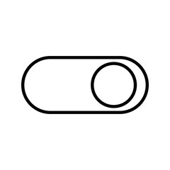 On and Off toggle switch buttons. Material design switch buttons set. Vector illustration.
