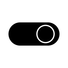 On and Off toggle switch buttons. Material design switch buttons set. Vector illustration.
