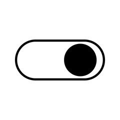 On and Off toggle switch buttons. Material design switch buttons set. Vector illustration.
