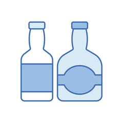 Blue Line Whiskey vector icon