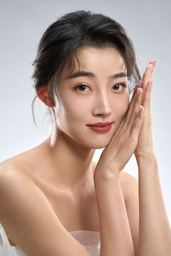 Portrait of Young Beauty Makeup and Beauty