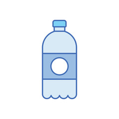Blue Line Mineral Water vector icon
