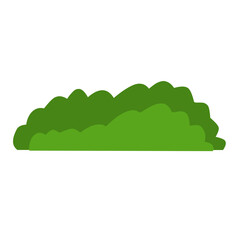 Collection of cartoon bushes,green color.Set of isolated vector illustration design elements