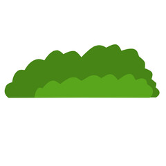 Collection of cartoon bushes,green color.Set of isolated vector illustration design elements