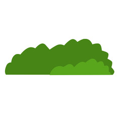 Collection of cartoon bushes,green color.Set of isolated vector illustration design elements