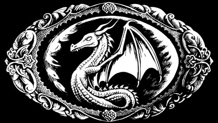 dragoon-camafeum vector illustration